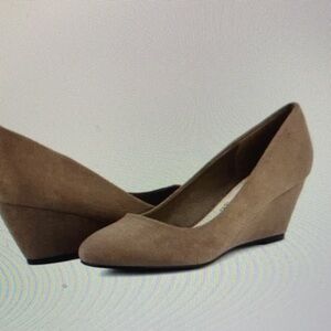 Cole Haan Tan Suede Wedge Heels